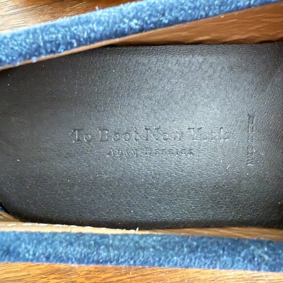 To Boot New York Adam Derrick Navy Suede Horsebit Loafers Men’s 9 Made in Italy main image 4